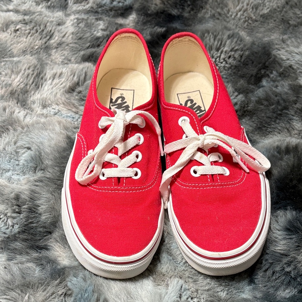 Vans Red Athletic Shoes for Women